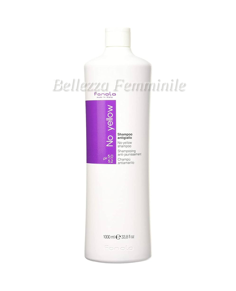 Shampoo for Straight and Curly Hair Anti-Yellow 1000 ml Fanola No Yellow