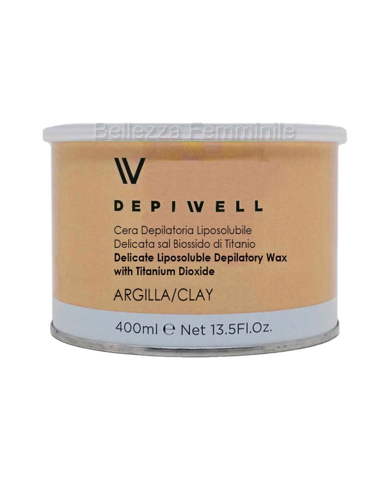 Depiwell Professional Clay Face-Body Depilatory Wax 400ml