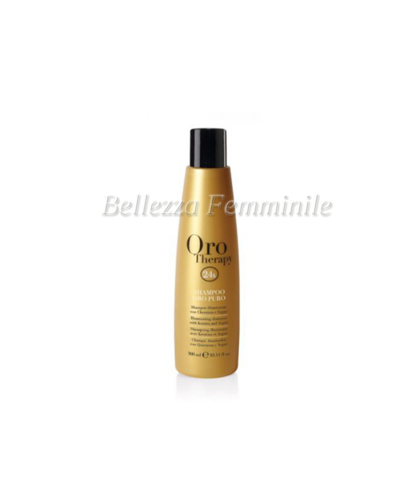 24k pure gold argan oil hair shampoo 300 ml - Fanola Oro Therapy