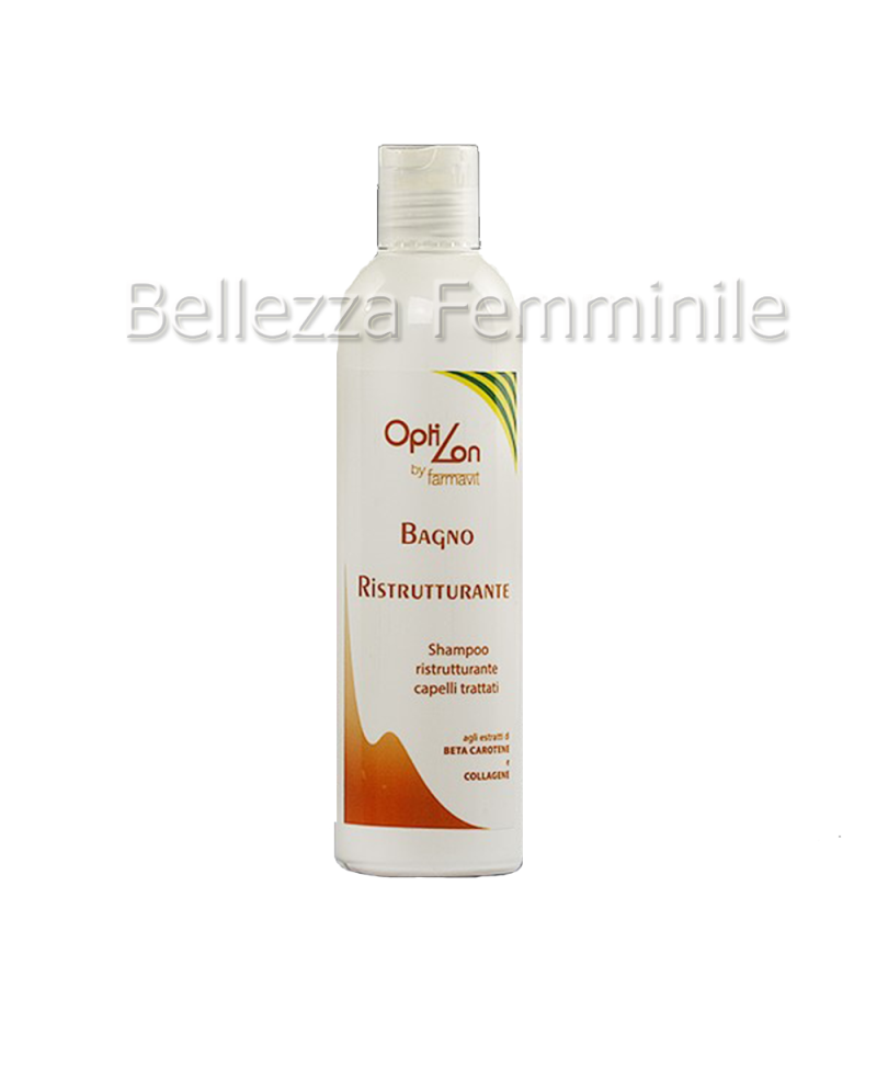 Shampoo Capelli Bagno Ristrutturante Beta Carotene e Collagene 300ml - Farmavit