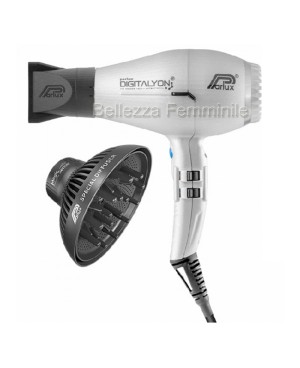 Digitalyon Parlux Professional Hair Dryer With Diffuser Black and Grey