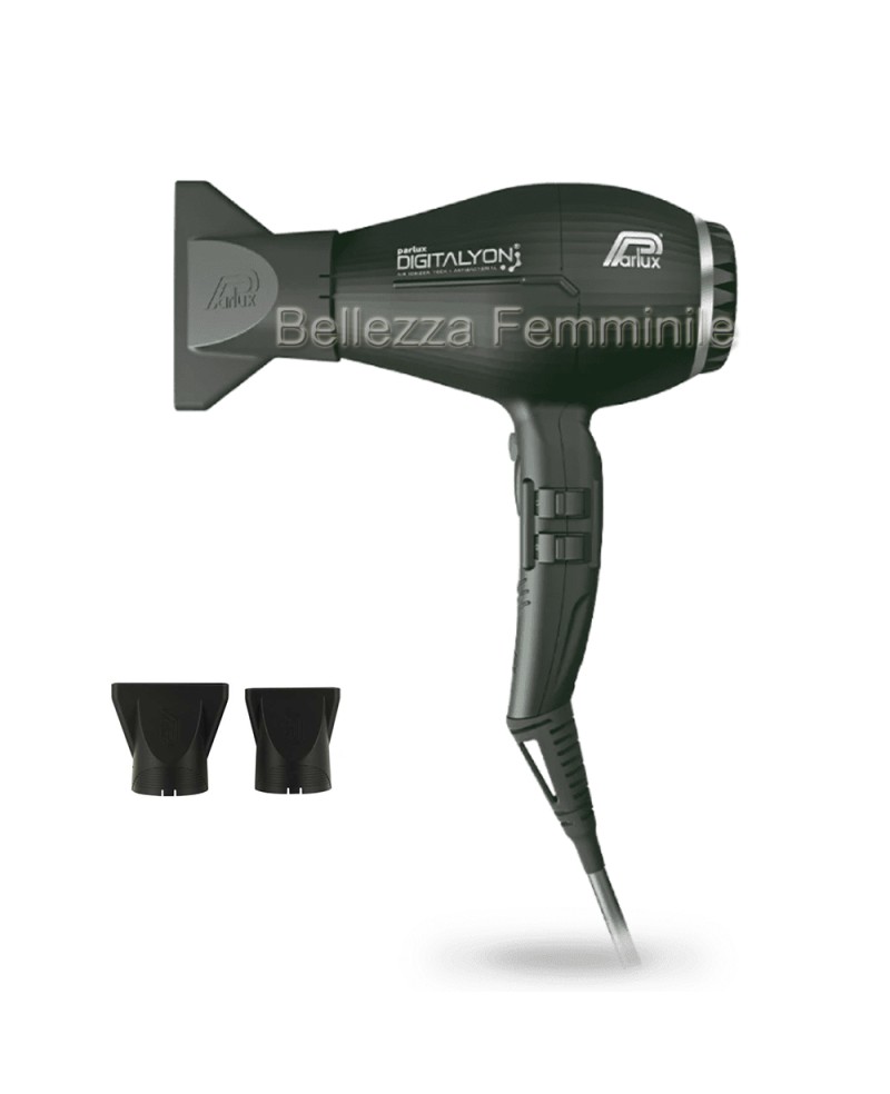 Parlux Digitalyon Professional Hair Dryer Black and Grey