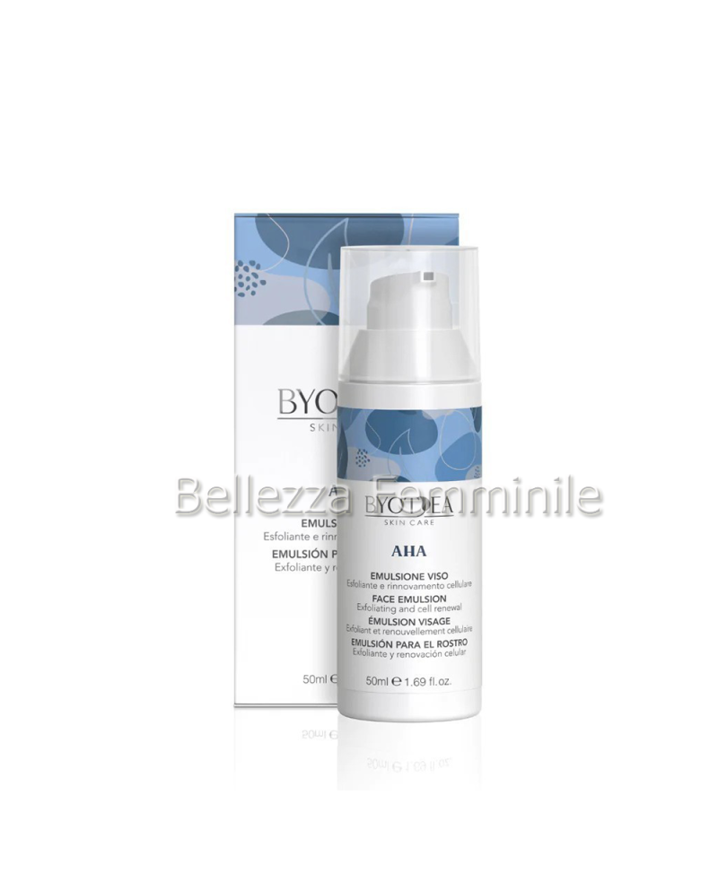 Emulsione Esfoliante e Rinnovamento cellulare Byotea Viso-Collo-Dècolletè 50 ml