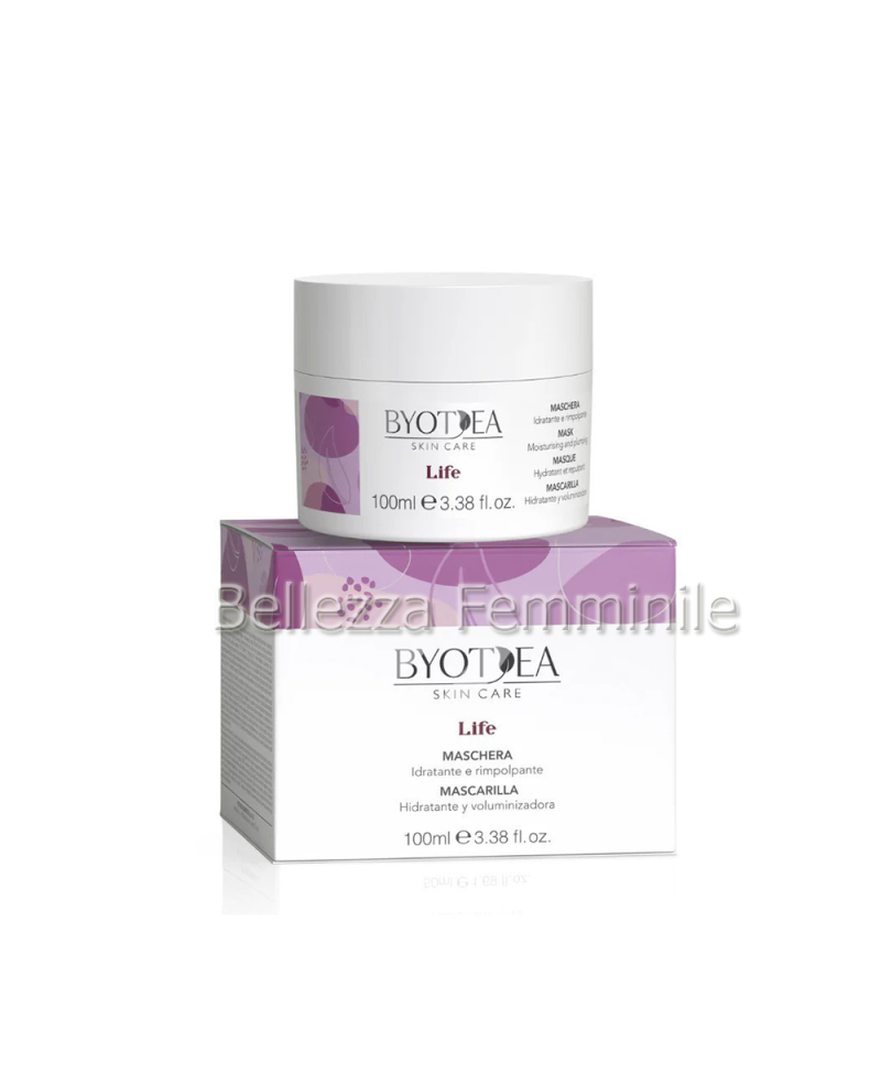 Maschera Viso-Collo-Dècolletè Life Idratante e Rimpolpante 100ml -Byotea