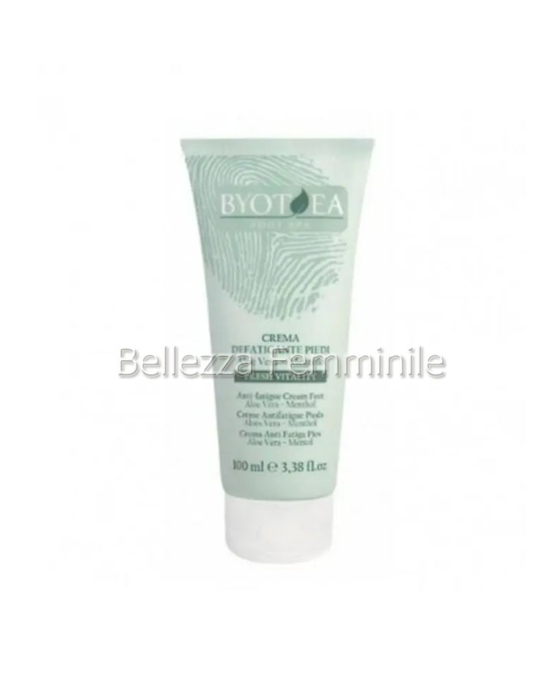 Anti-fatigue cream with Aloe Vera Menthol feet 100ml - Byotea Foot Spa