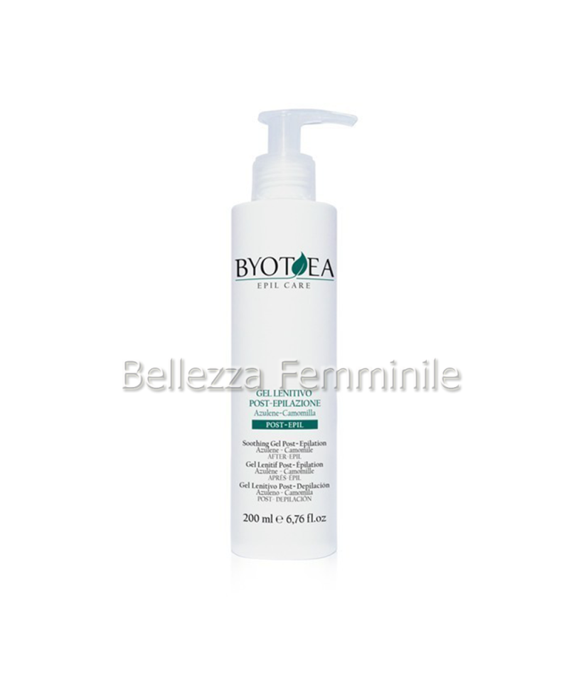 Gel Lenitivo Post- Epilazione Viso-Corpo Azulene e Camomilla 200ml - Byotea Epil Care