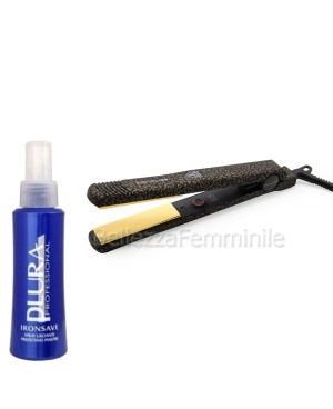 Piastra Capelli Professionale Gold Leopard C-Style Soft Touch Corioliss + Omaggio Spray TermoProtettivo