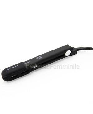 Professional Hair Straightener Black C-Style Soft Touch Corioliss + Free Thermo-Protective Spray