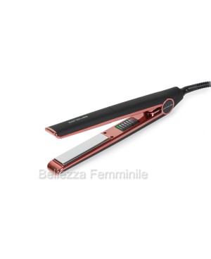 Kit Piastra Capelli + Spazzola Capelli C1 Chrome Corioliss Nero/Oro Rosa