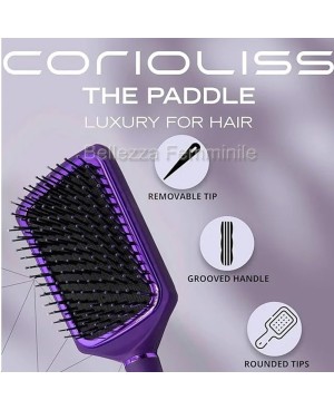 Hair Straightener + Hairbrush Kit C1 Chrome Corioliss Purple