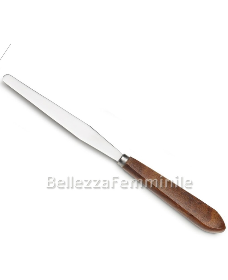 Spatula Body/Face Wax Spreader Metal in Wood