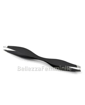 Ergonomic Double-Tip Facial Eyebrow Tweezers - Thin and Curved