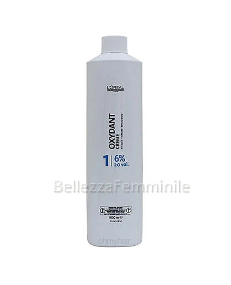 Emulsion - Oxygen/Hydrogen Peroxide Professional Hair Dye - Loréal Professionnel 20 Volumes - 6%