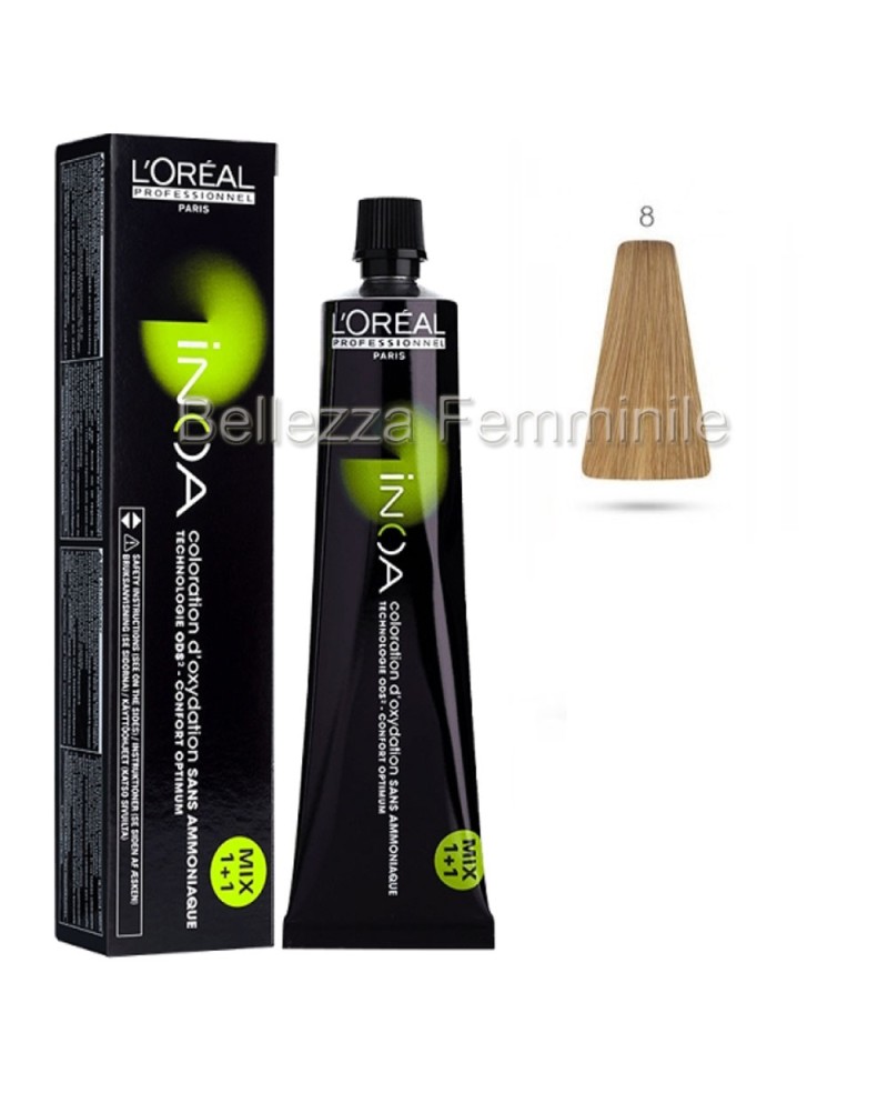 Tinta Colore Capelli Professionale Permanente Senza Ammoniaca INOA L'ORÈAL Professionnel 60ml