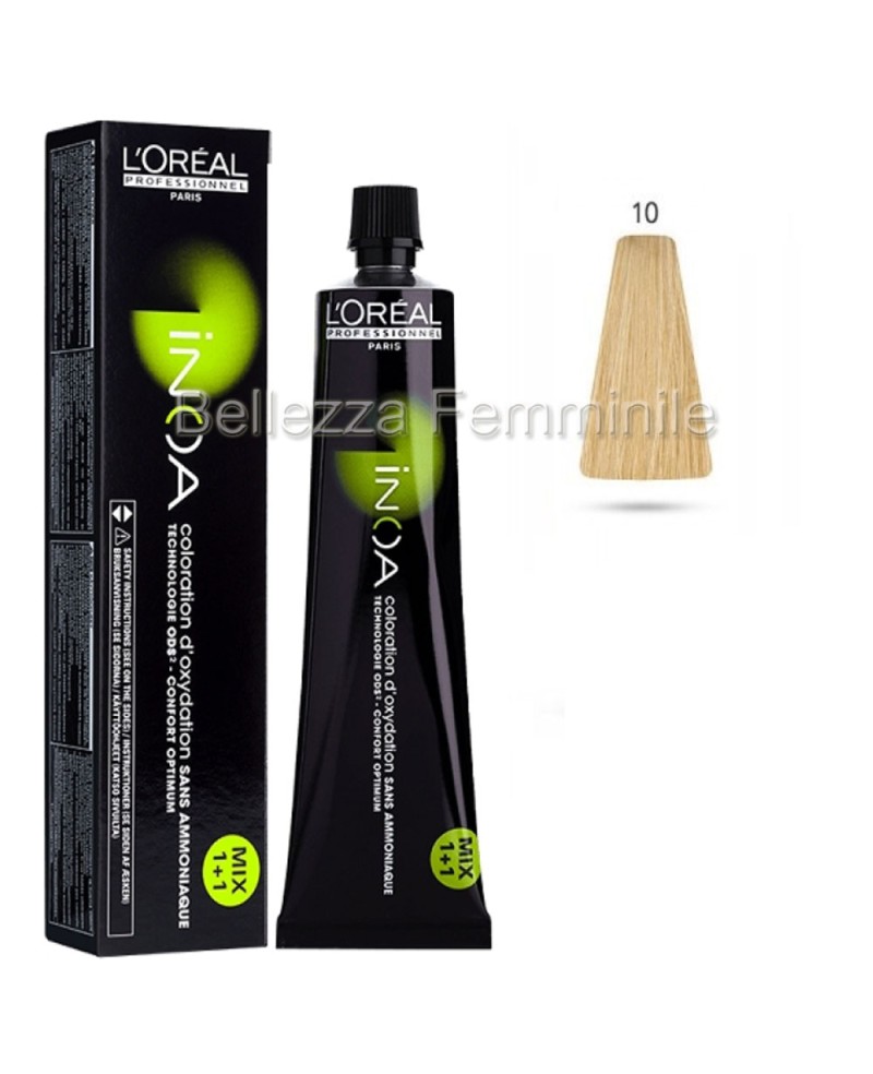 Tinta Colore Capelli Professionale Permanente Senza Ammoniaca INOA L'ORÈAL Professionnel 60ml