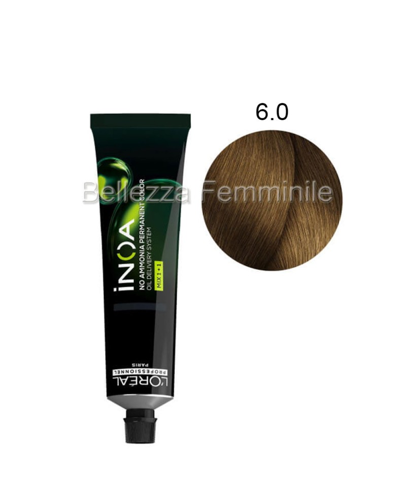 Professional Permanent Hair Color Without Ammonia INOA L'ORÈAL Professionnel 60ml