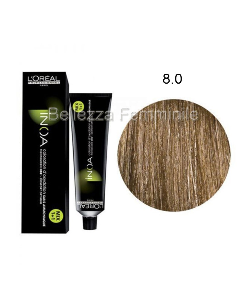 Tinta Colore Capelli Professionale Permanente Senza Ammoniaca INOA L'ORÈAL Professionnel 60ml
