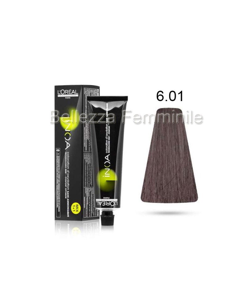 Tinta Colore Capelli Professionale Permanente Senza Ammoniaca INOA L'ORÈAL Professionnel 60ml