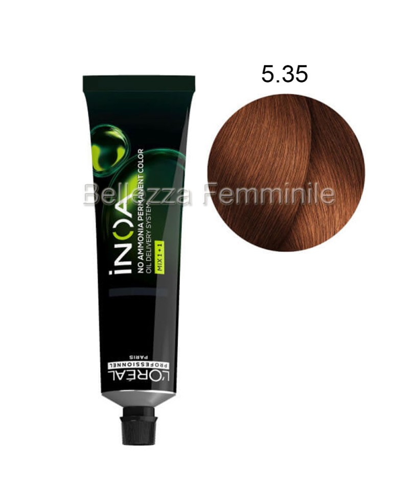 Tinta Colore Capelli Professionale Permanente Senza Ammoniaca INOA L'ORÈAL Professionnel 60ml