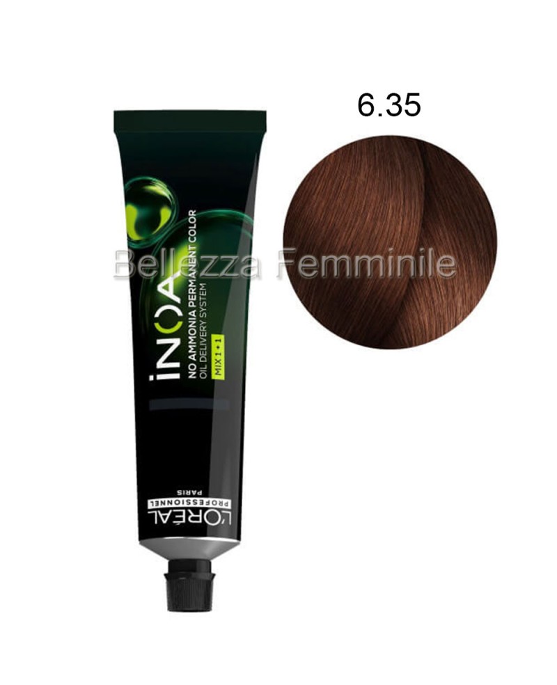 Tinta Colore Capelli Professionale Permanente Senza Ammoniaca INOA L'ORÈAL Professionnel 60ml