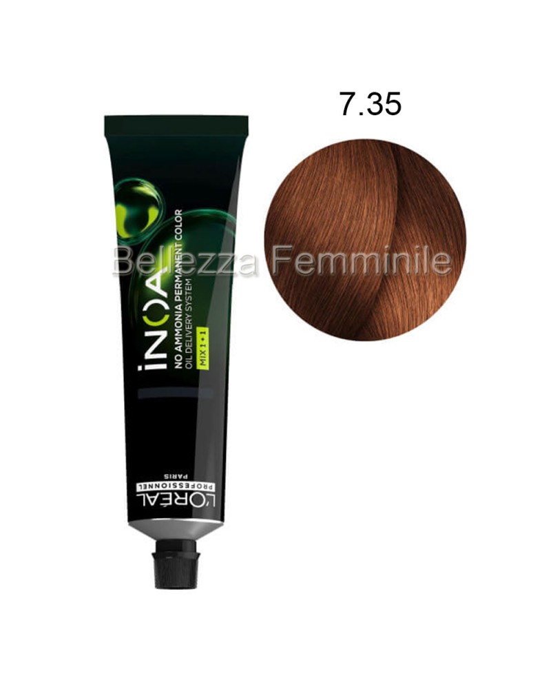 Tinta Colore Capelli Professionale Permanente Senza Ammoniaca INOA L'ORÈAL Professionnel 60ml
