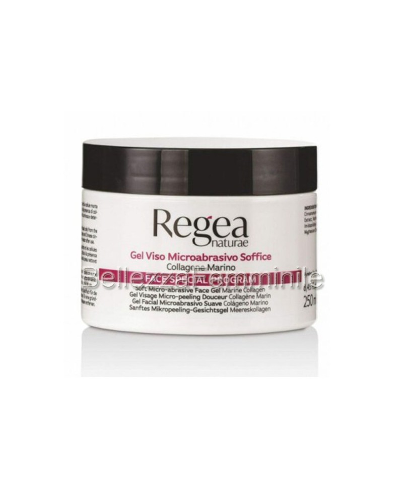 Gel Viso Microabrasivo Soffice al Collagene Marino 250ml Regea Naturae