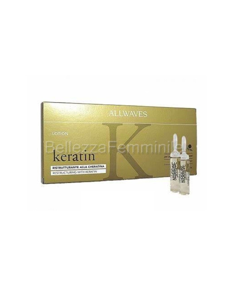 Fiale Capelli Ristrutturante alla Cheratina Allwaves Lotion Keratin