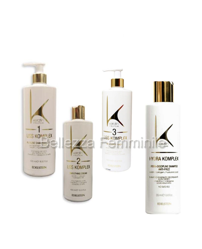 Kit Lisciante Capelli Alla Cheratina Liss Complex Keratin Structure