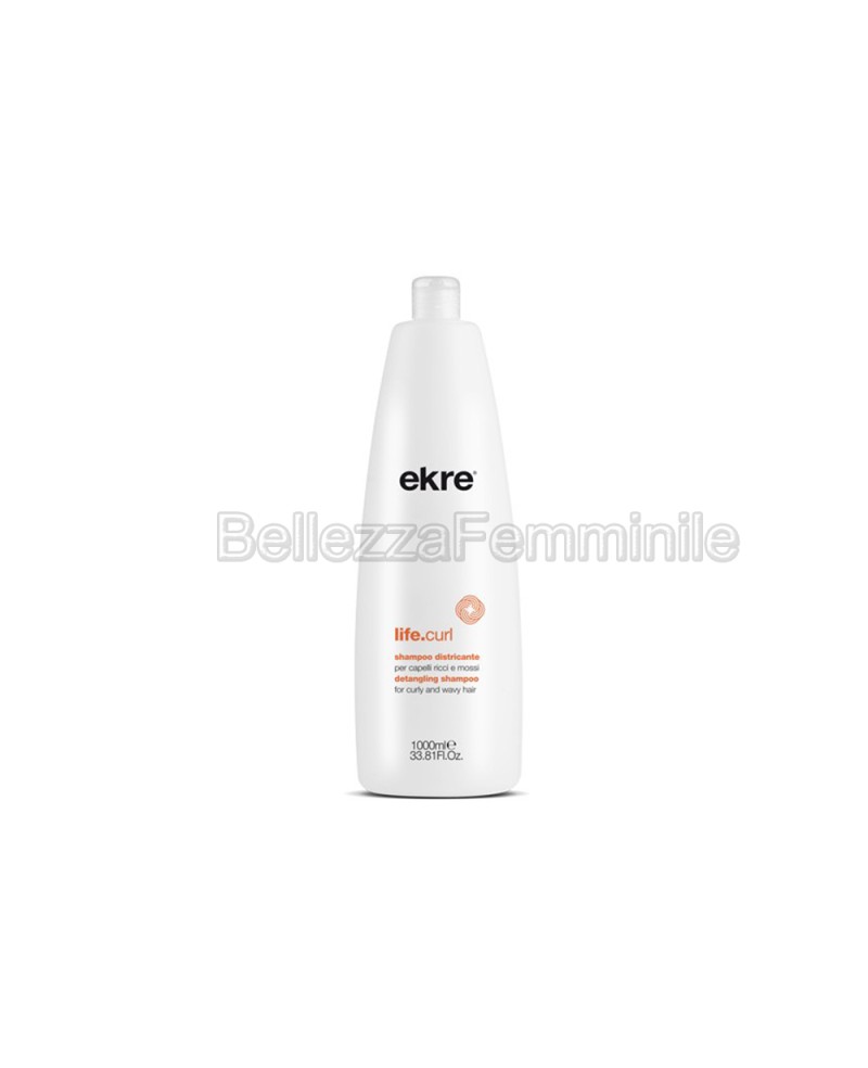 Shampoo for curly hair/detangling life curl professional ekre 1000 ml