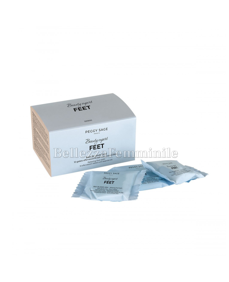 Effervescent Foot Tablets with Essential Oils for Foot Bath - 10 Pcs - Peggy Sage