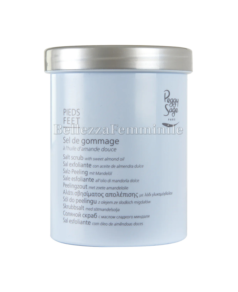 Exfoliating Salt Feet with Sweet Almond Oil 400gr Peggy Sage