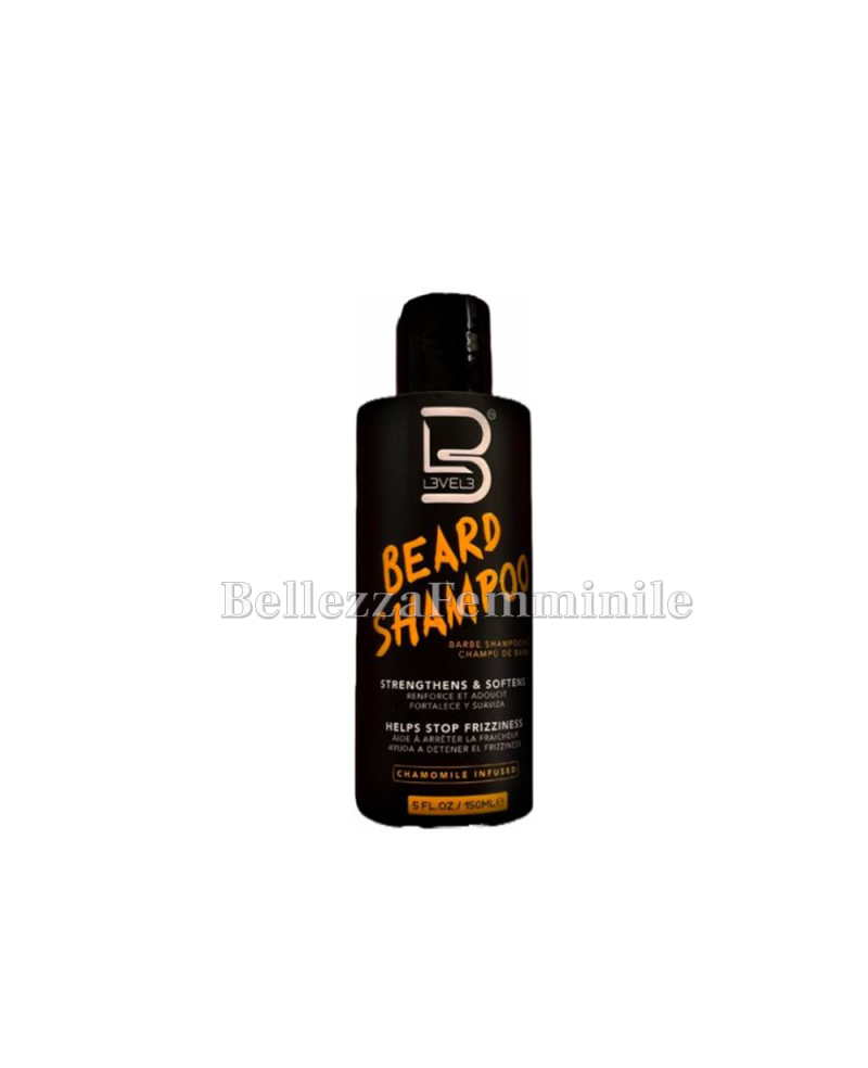 Shampoo da Barba Professionale ad Uso Quotidiano 150ml Level3 LV3 - Beard
