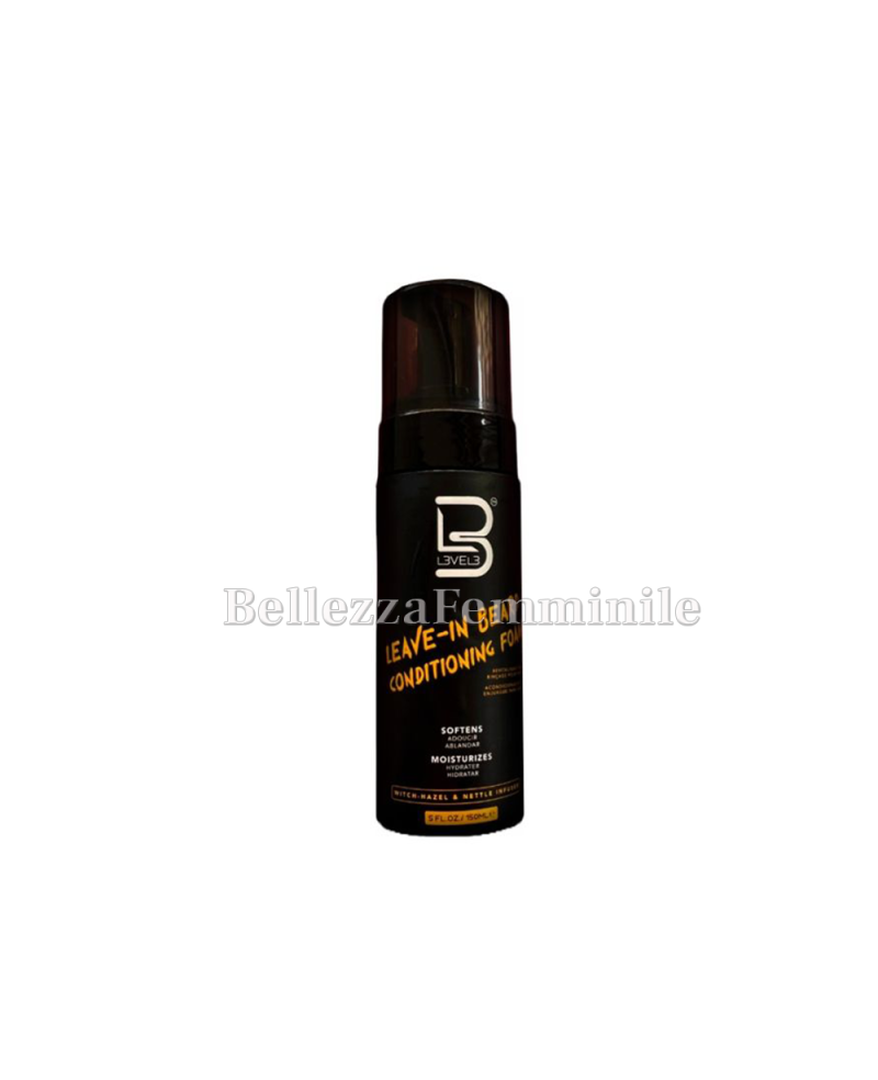 Mousse Condizionante da Barba Professionale Leave-In Beard Conditioning Foam Balsamo - 150ml - Level3 LV3