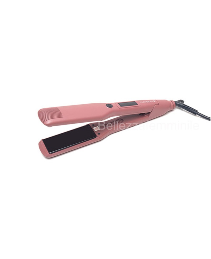 Piastra Capelli Professionale MAXI Rosa Liscio-Riccio Professionale Platinum Black Star