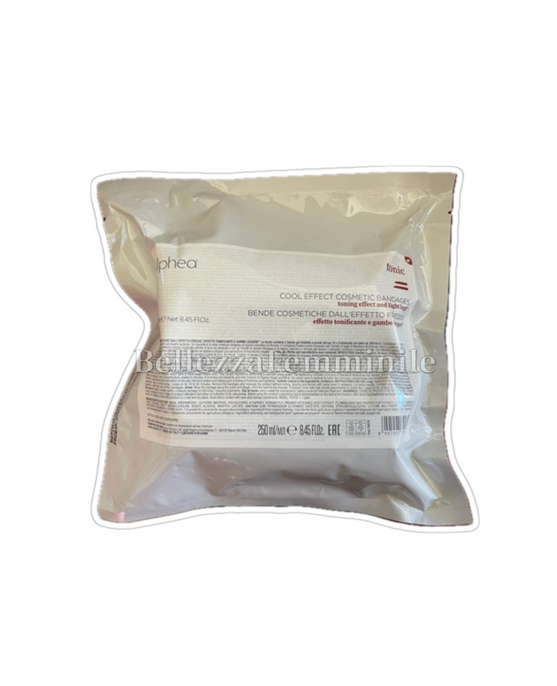 Bende Corpo Cosmetiche Saline Con Effetto tonificante Freddo -2 Bende Imbevute - 250ml