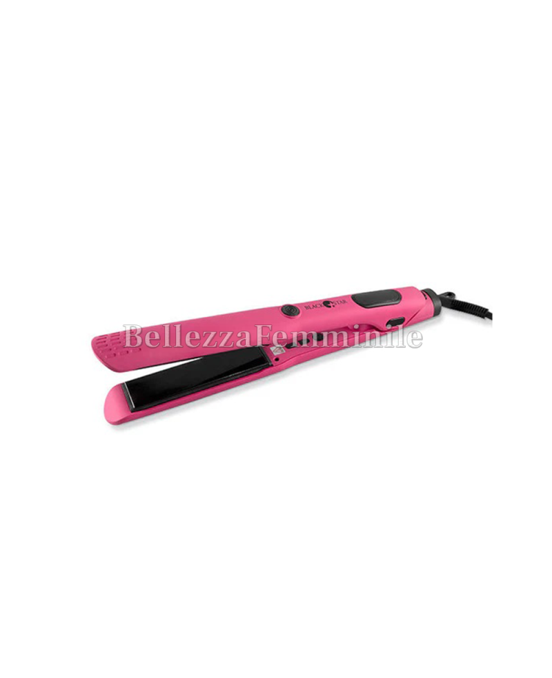 Black Star Rainbow Professional Straightening and Curling Hair Straightener, Fuchsia, Size M