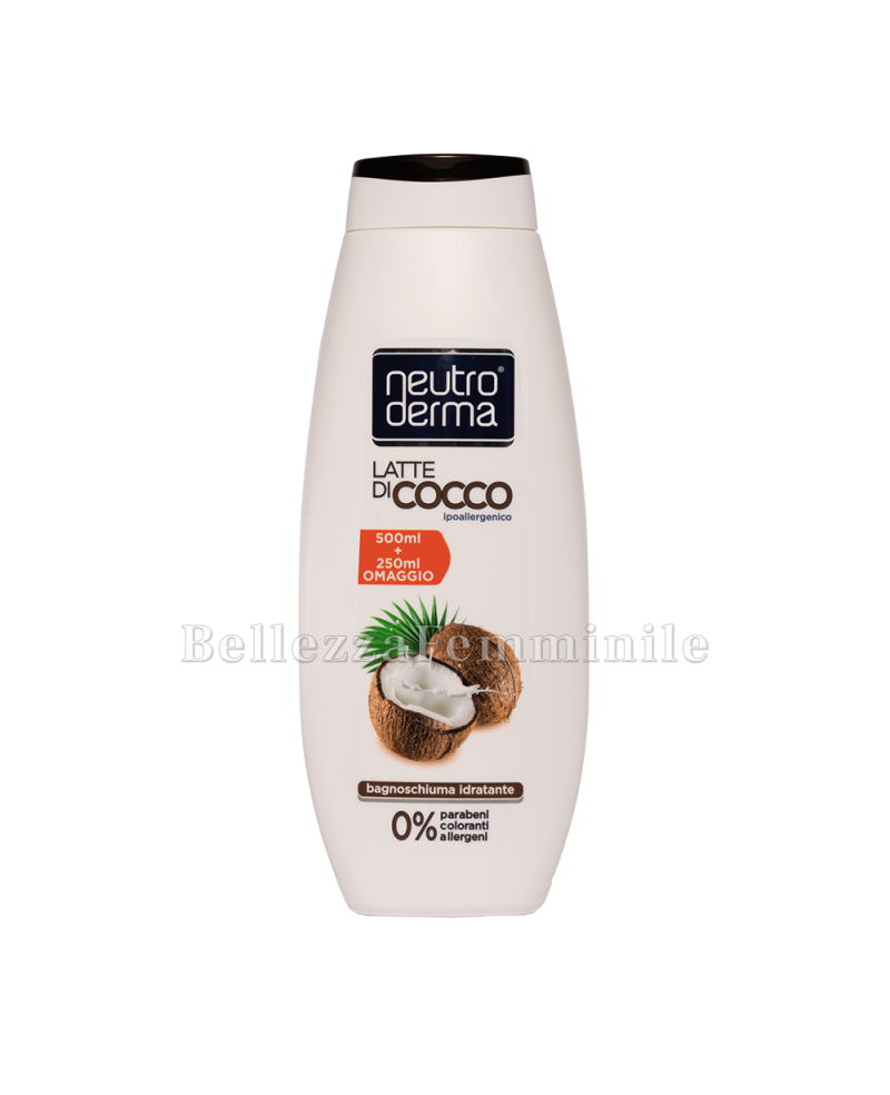 NeutroDerma Hypoallergenic Moisturizing Coconut Milk Body Wash 750ml