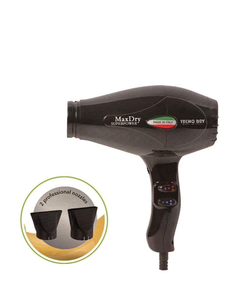 Phon Professionale per Capelli Tecno Dry Max Dry Superpower- 2500 W