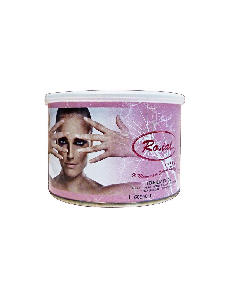 Cera Depilatoria Professionale in Titanio Rosa Ro.ial. - 400 ml