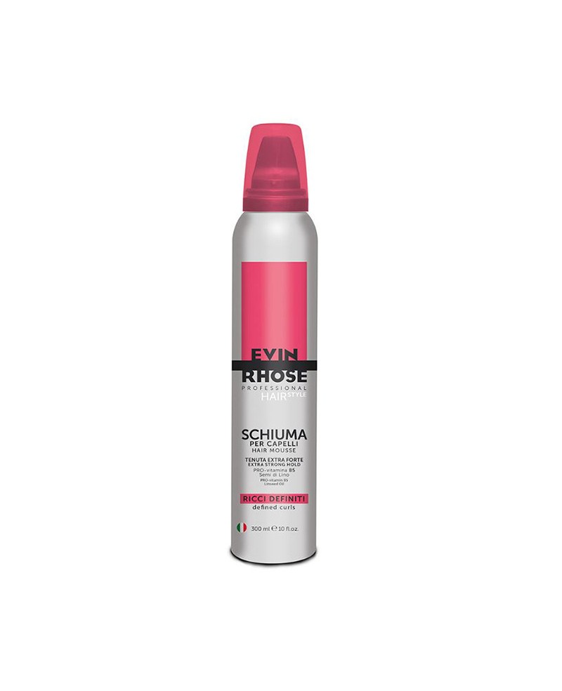 Mousse per Capelli Ricci  Evin Rhose Schiuma Ricci Definiti Extra Strong