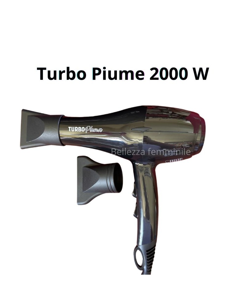 Turbo professinal Piuma 5.0 Black Hair Dryer - 2000 watt